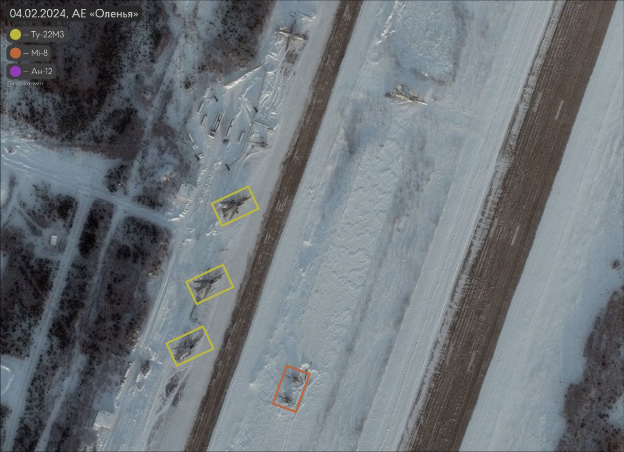 Як виглядає російський аеродром Оленья, з якого злітають літаки з ракетами бомбити Україну